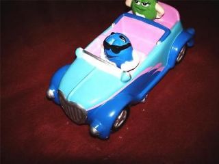 Ceramic Blue Driving Green Car Candy Dish by Galerie 2003 HTF