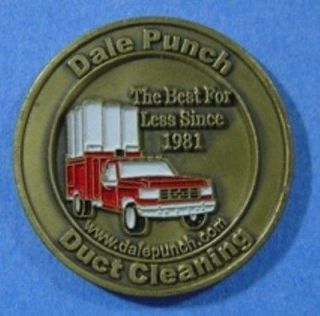 Dale Punch Duct Cleaning Power Vac Truck Challenge COIN