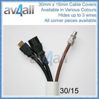 line 30x15 Cable Covers Trunking Hide TV Leads Cables TV Wire hiding