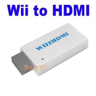 Wii To 2 HDMI /DVI +3.5mm Audio Converter Cable NTCS480I/P PAL576I HD