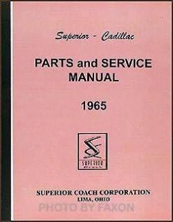 1965 Cadillac Superior Hearse and Ambulance Parts Book includes Flower