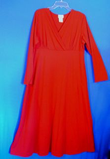 New Comfy CHELSEA STUDIO Carefree Dress Red or Bl   L