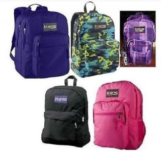 Trans by Jansport Backpacks MAXXTER or SUPERMAX Camo, Black, Purple or