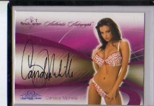 2008 Benchwarmer Pink Candice Michelle Autograph 21/50