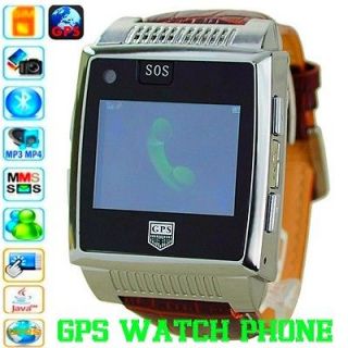 First GPS Tracker Watch GSM Cell Phone Touchscreen Camera Bluetooth