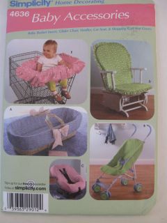sewing patterns 4636 Baby Accessories Basket insert Stroller Car Seat