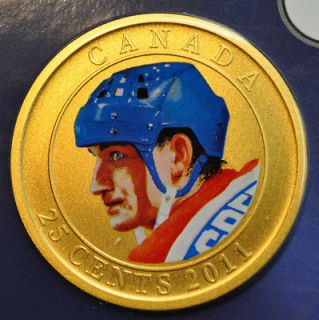2011 Canada 25 cent Coloured Coin   Wayne Gretzky