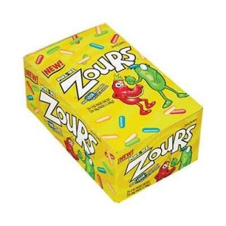 Mike & Ike Zours Original Sour Chews Candy 24 Count 1.8oz Packs