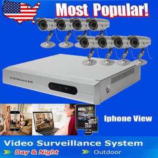 Home Video Aduio 8 CH Channel CCTV DVR Recorder Security System+8