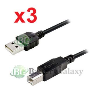 3x For HP CANON DELL PRINTER CABLE CORD USB 2.0 A B 10FT 10 10 FT