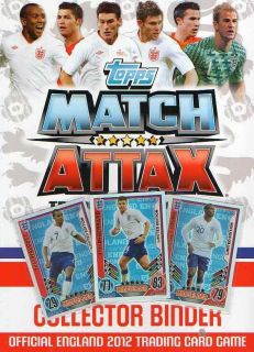 ATTAX ENGLAND EURO 2012 BINDER + ALL 229 CARDS + 8 LIMITED EDITIONS