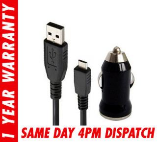 Universal 1000mAh Car Charger Adapter Micro usb Data Cable Lead For