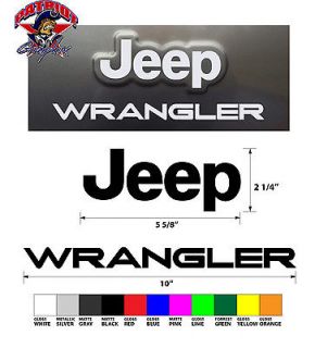 and WRANGLER Replacement Decals Stickers OFFROAD 4X4 WRANGLER TJ YJ XJ