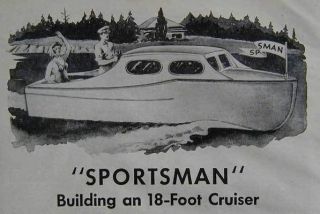 18 Inboard Cabin Cruiser & 9 Pram 1940 How To build PLANS
