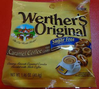 ORIGINAL Sugar Free CARAMEL COFFEE Hard Candy 1.46 oz bag BUY 4 GET 1