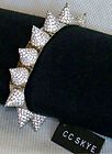 CC SKYE Large Love Spike Silver/Sworovski Crystals Bracelet/gift box