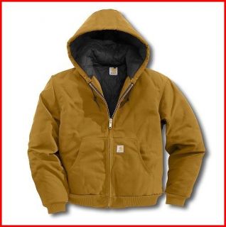 Carhartt J140 Heavy Duty Outdoor Zip Work Jacket Coat Quilt Duck