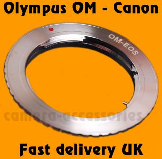 Olympus OM Lens to Canon EOS EF Mount Adapter Ring For 1100D 500D 450D