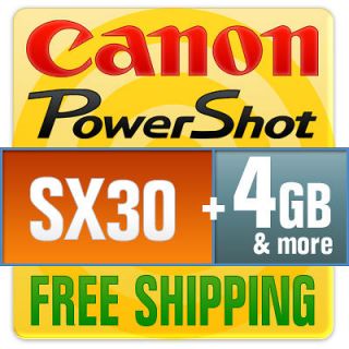 Canon PowerShot SX30 IS Digital Camera 4GB Starter Kit