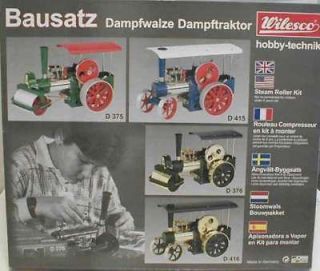 Wilesco D375 TOY STEAM ENGINE KIT OF ROLLER OLD SMOKEY, NEW + FREE