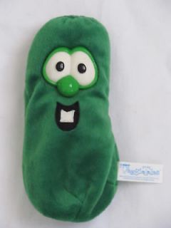 Veggie Tales Stuffed vegetable Green Cucumber Larry Bean bag plush 7