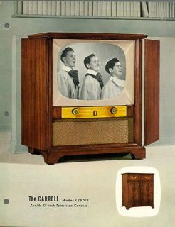 27 Television Console Dealer Cut Sheet Model L2878R   The CARROLL