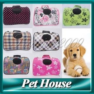 Puppy Dog Cat Tote Carry Carrier House Kennel Pet Cage Travel Bag