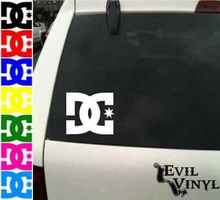 DC Vinyl Car Window Decal Skateboard Dyrdek Snow Shoes Logo MTV
