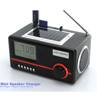 Mini Speaker Charger with  Player Alarm Clock with USB Port SD Card