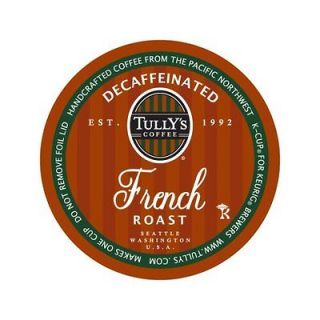 Tullys Coffee Decaffeinated French Roast, Extra Bold, 24 Count K Cup