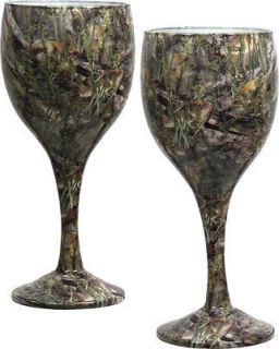 Newly listed Camo Wine Glasses~set of 2, Bassoflauge, 8 oz, 095