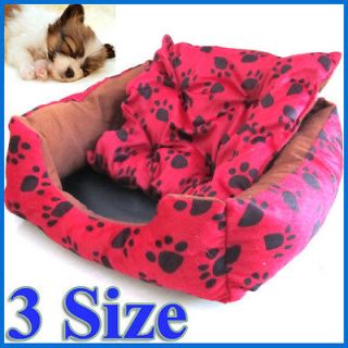 Pet Dog Cat Washable Bed House Kennel Doggy Soft Warm Cushion Puggy