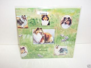 Shetland Sheepdog Dog Gift Wrap Paper 2 Sheets & 2 Gift Card(SHS 6)