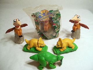Time   Dinosaur Toy Figure Lot   Burger King   Spike, Petrie, Cera