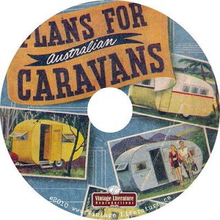 Vintage Australian Caravan & Trailer Plans on CD