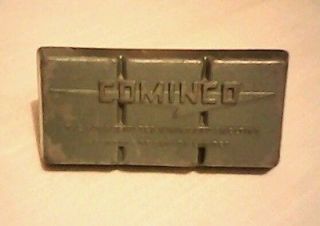 Cominco Miniature Zinc Slab Tandanac Brand Metals Zinc Rare Find