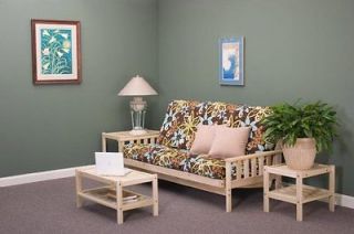 Solid Hardwood Twin Chair, Full or Queen Sized Futon Frame Sofa Bed