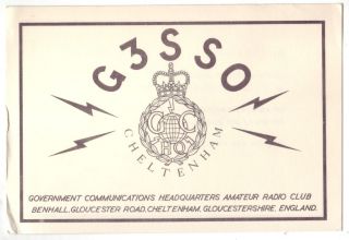 Card UK England GB3SSO Cheltenham Gloucestershir e Government Club