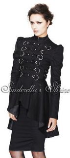 HELL BUNNY ~ReDeMPTioN~ Military Steampunk Frock Coat Peplum Jacket 6