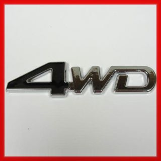 Black] Toyota Ford 4WD Trunk Lid Fender Emblem Badge Sticker Logo