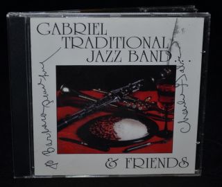RARE SIGNED JAZZ CD CHARLIE GABRIEL TRADITIONAL JAZZ BAND & FRIENDS