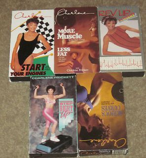CHARLENE PRICKETT Lot 5 VHS~Serious Curves/More Muscle/Step Up Right