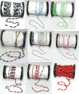 Glass Bead Chain 10 meter Roll Make Jewelry easy and quick.
