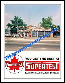 Supertest Gas and Oil Promotional Poster All Canadian