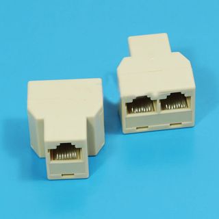 PCS RJ45 CAT 5 6 LAN Ethernet Splitter Connector Adapter