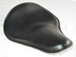 Leather Motorcycle Solo Seat Bobber Chopper Dyna 12x13
