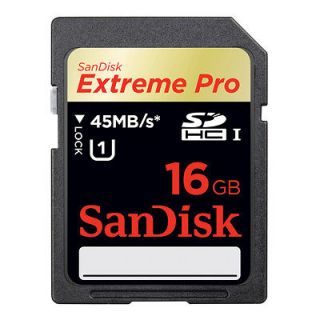 SanDisk Extreme Pro 16 GB SDHC Secure Digital UHS I Memory Card