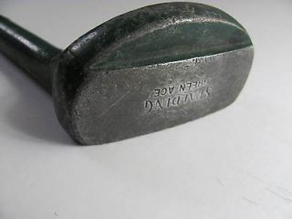 36 Inch Spalding Green Ace Vintage Small Mallet Putter.