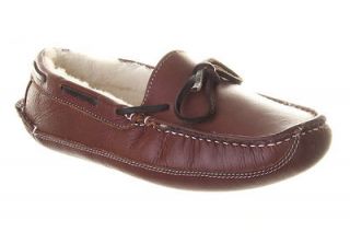 Chatham Genuine Sheepskin Mens Brown Leather Moccasin Slipper UK Size