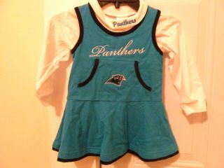 North Carolina Panthers Toddler Cheer leading Outfit 2 piece NFL